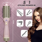 Blowout Hot Air Hair Dryer Brush - Pink & Gold