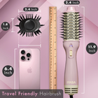 Blowout Hot Air Hair Dryer Brush - Pink & Gold