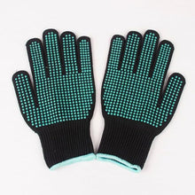 Heat Resistant Gloves for Hair Styling - Blue