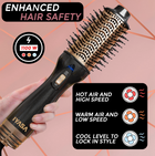 Blowout Hot Air Hair Dryer Brush/Case Combo - Black & Gold